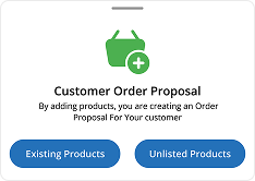 Order proposal preview